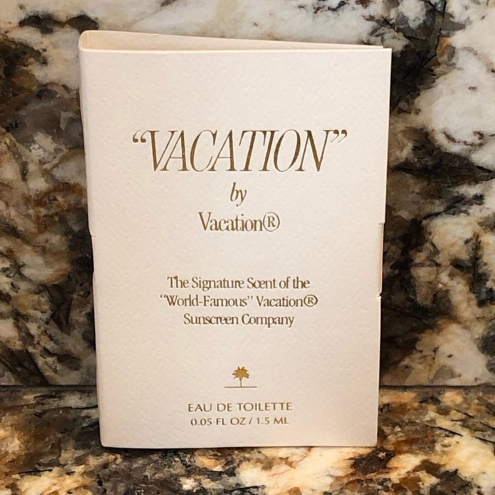 Vacation by Vacation Sample Vial Spray Card